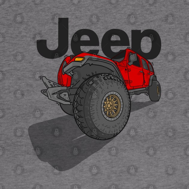 Jeep Design - Red by 4x4 Sketch